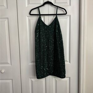 Green Sequin Dress